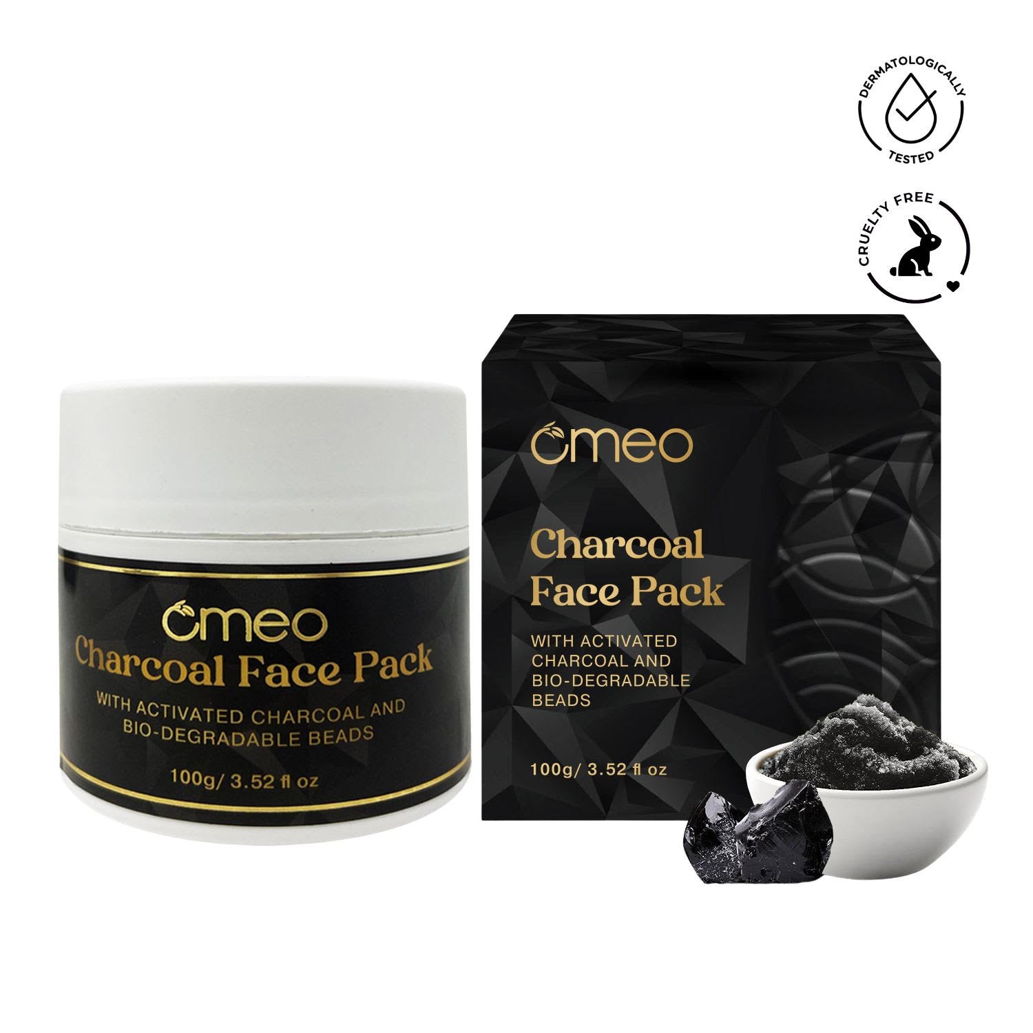 Omeo Charcoal Face Pack 100GM Online in India