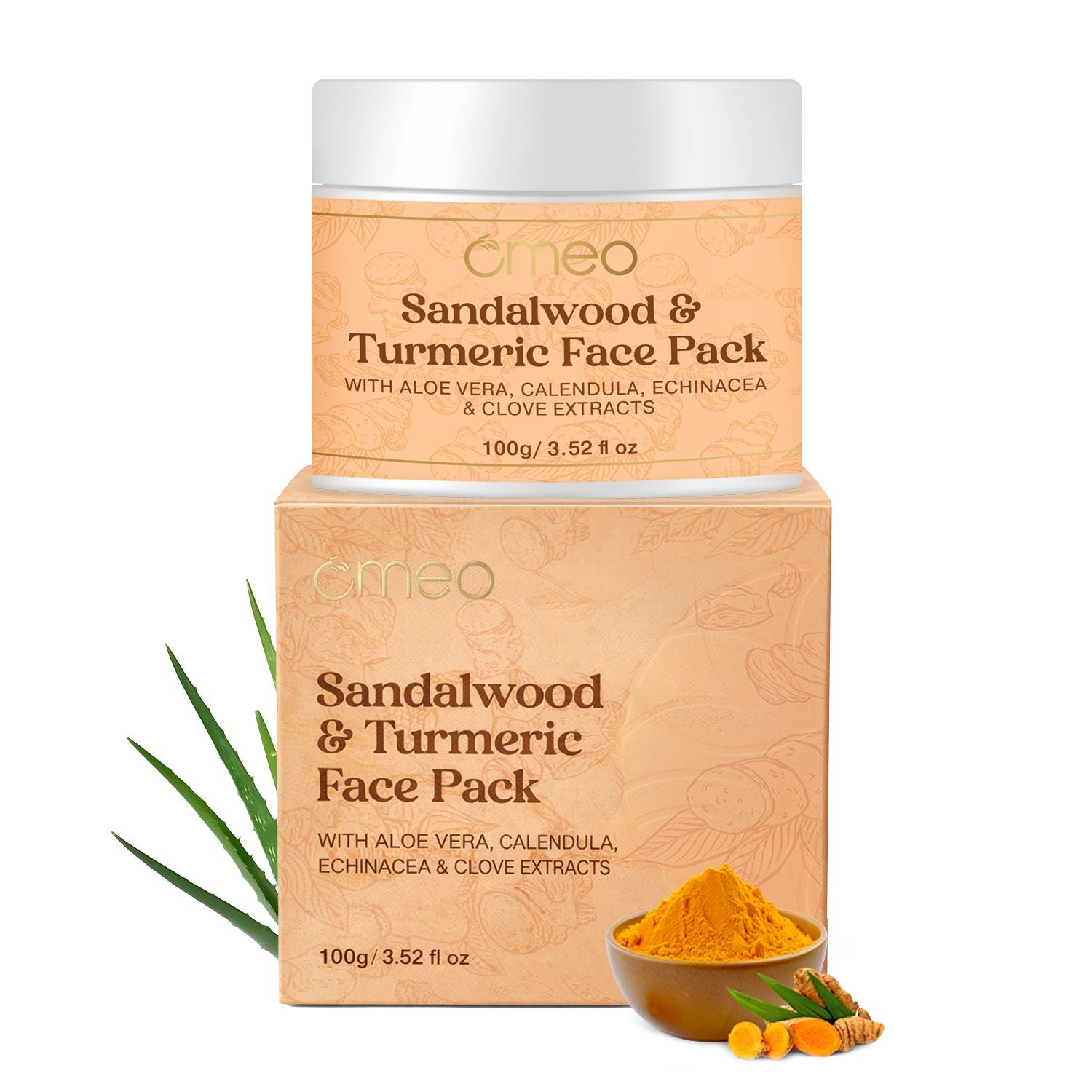 Omeo Sandalwood and Turmeric Face Pack