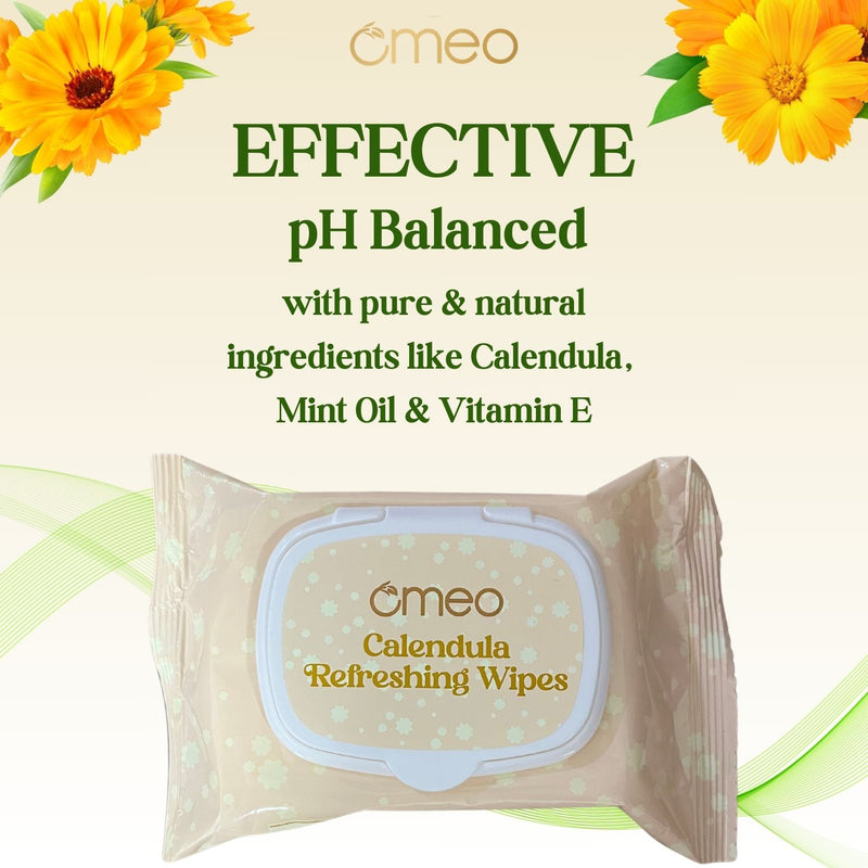 Omeo Calendula Refreshing Wipes