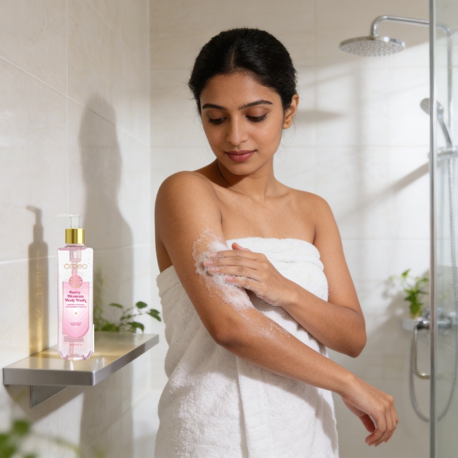 Apply on wet skin during shower