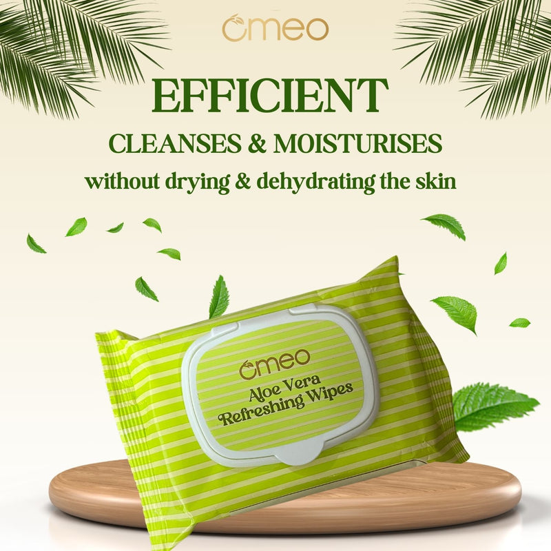 Omeo Aloe Vera Refreshing Wipes