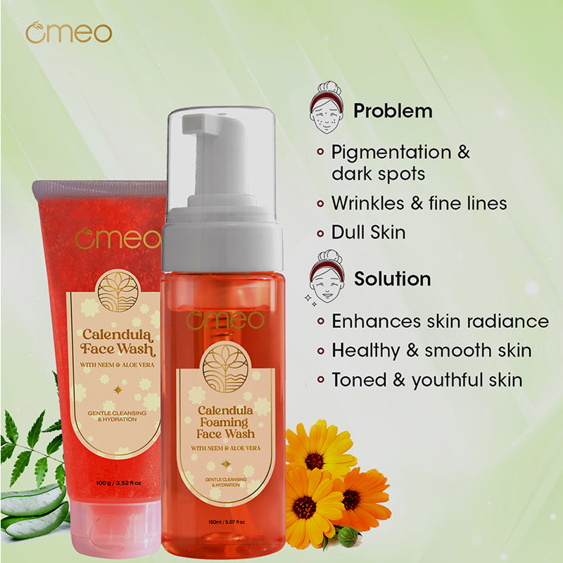 Omeo Calendula Foaming Face Wash (150ml)