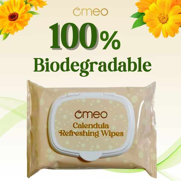 Omeo Calendula Refreshing Wipes (Pack of 2)