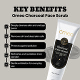 Omeo Charcoal Face Scrub
