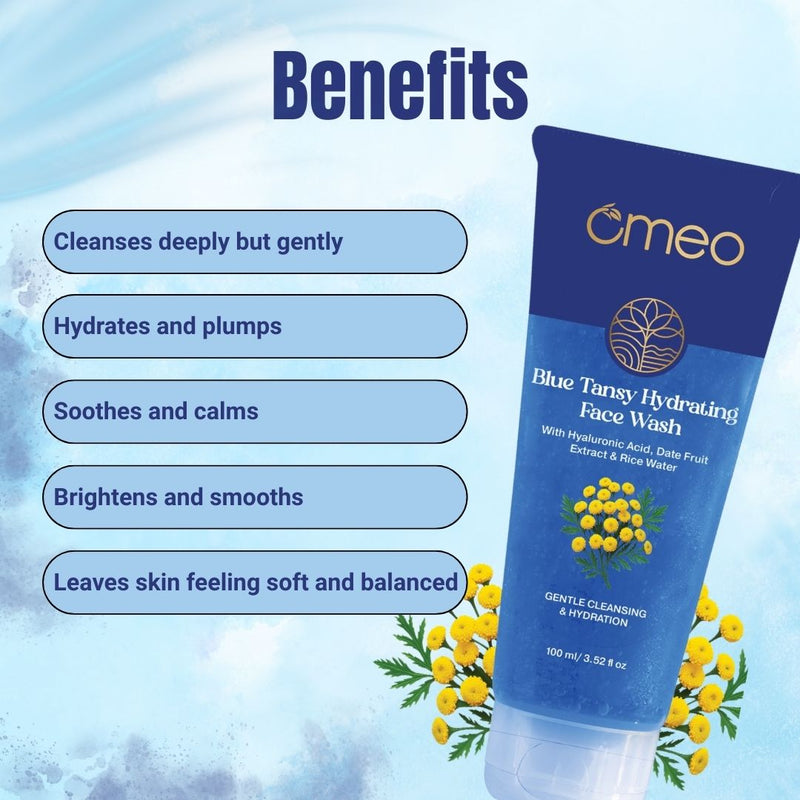 OMEO BLUE TANSY HYDRATING FACE WASH 100ML