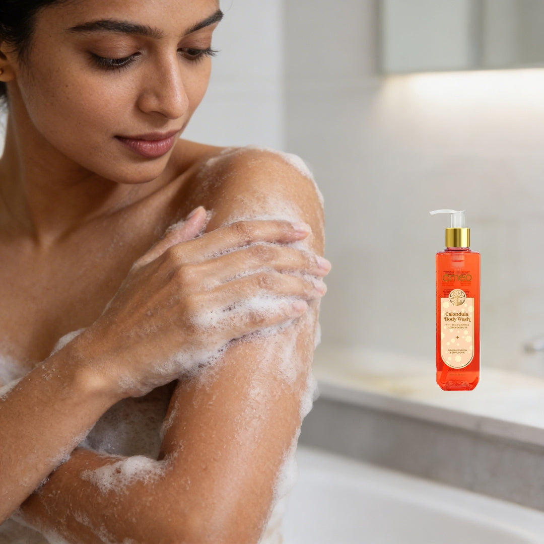 Massage gently to create a rich, fruity lather