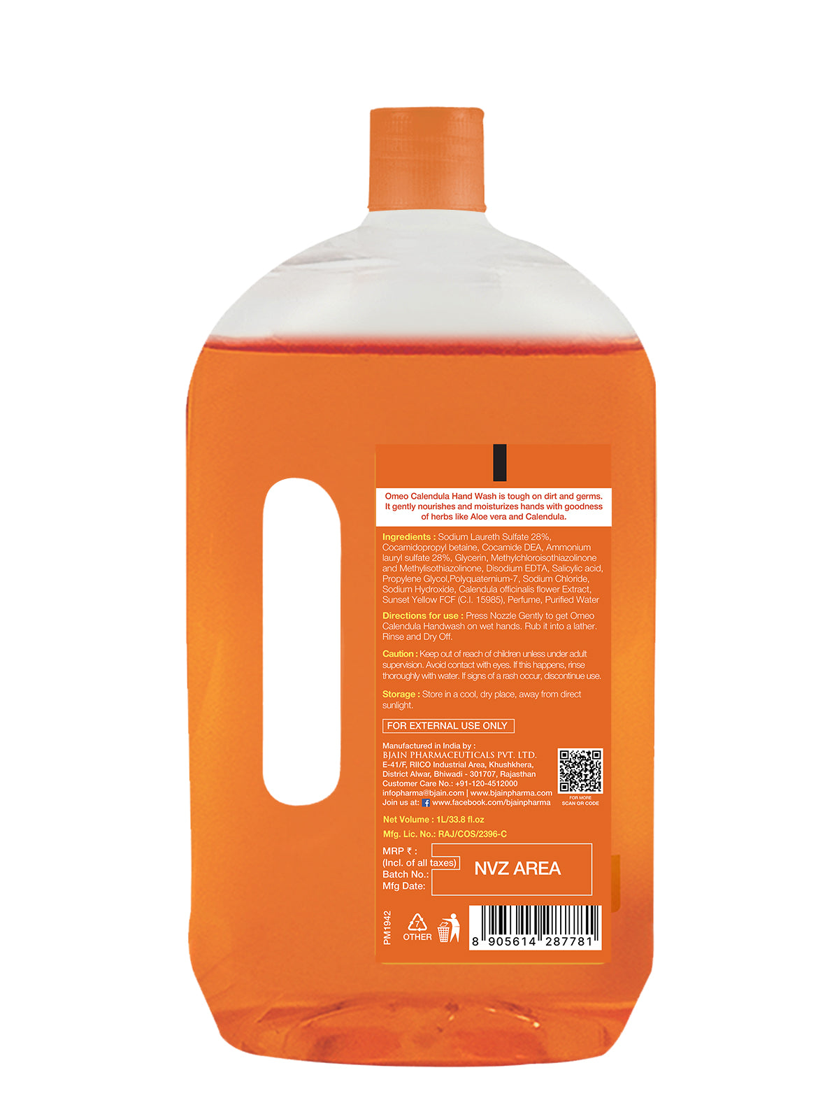 Omeo Calendula Hand Wash