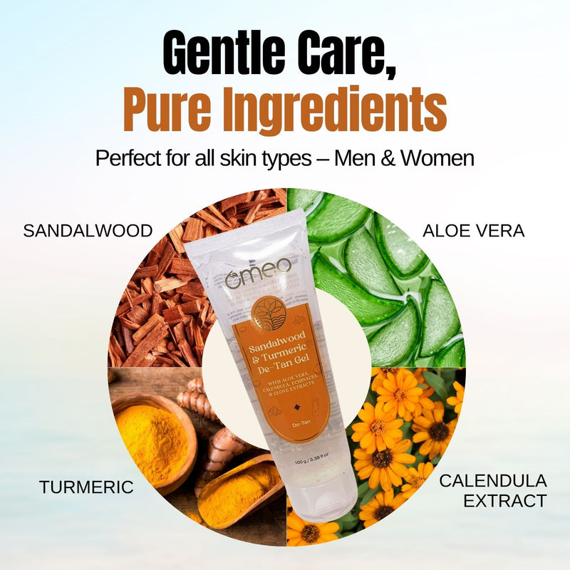 OMEO Sandalwood & Turmeric De-Tan Gel