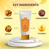 Omeo Sandalwood & Turmeric Sunscreen SPF 50 with PA++++ Protection 50G