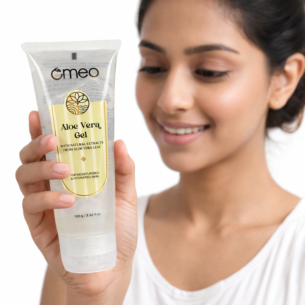 Wash your face and pat dry.