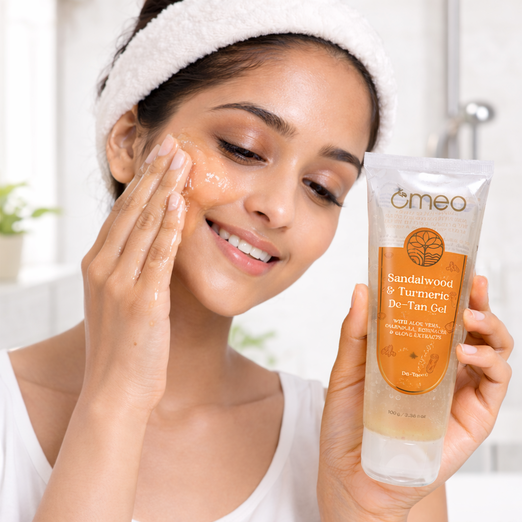 Take a small amount & gently spread on your face.