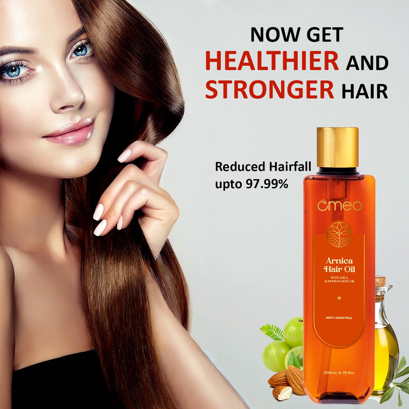 Omeo Arnica Montana Hair Oil with Jaborandi (200ml)