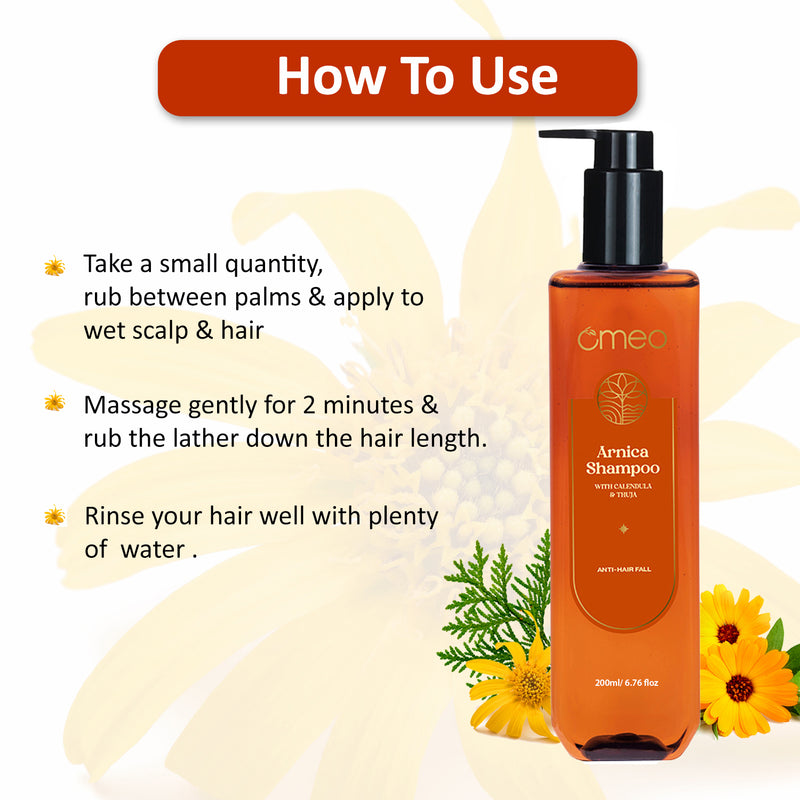 Omeo Arnica Montana Herbal Shampoo (200ml)