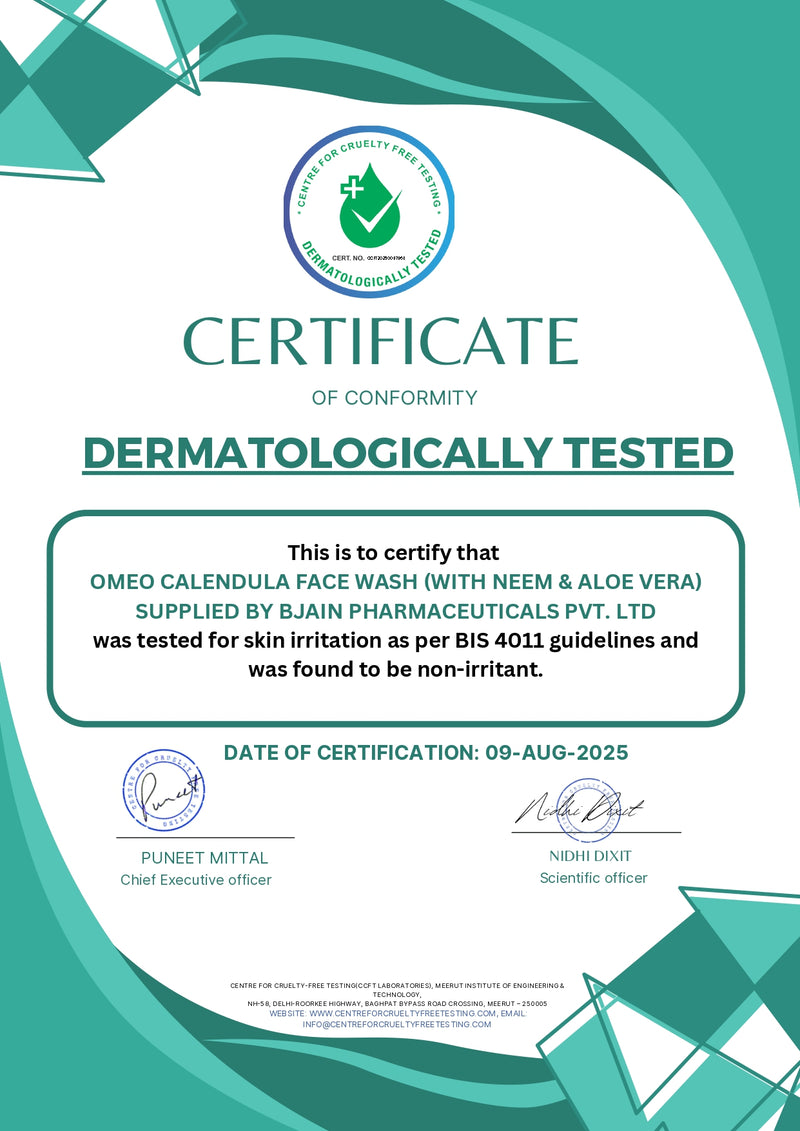 Omeo Calendula Face Wash with Neem & Aloe Vera (100g)