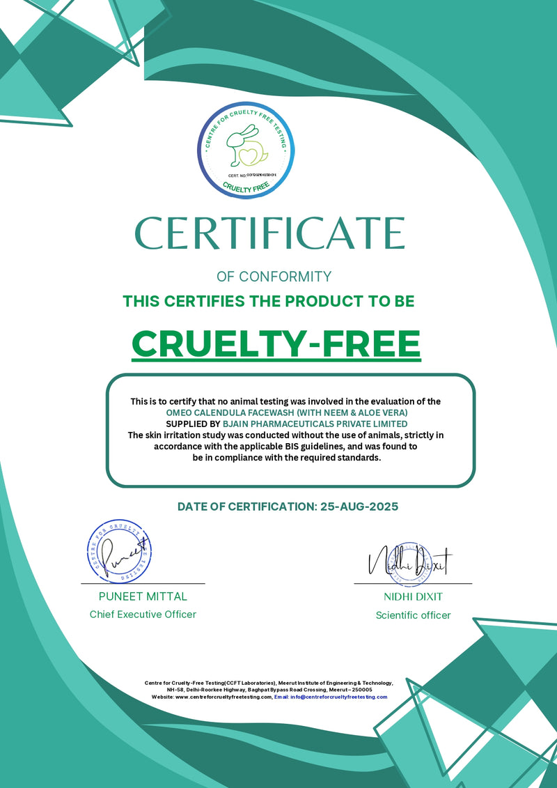 Omeo Calendula Face Wash with Neem & Aloe Vera (100g)