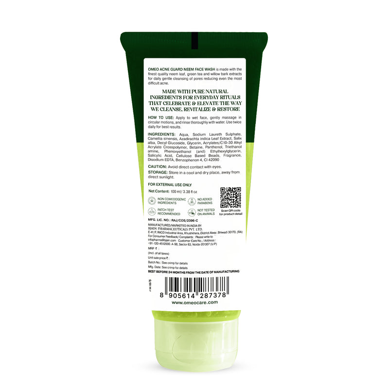 Omeo Acne Guard Neem Face Wash (100ML)