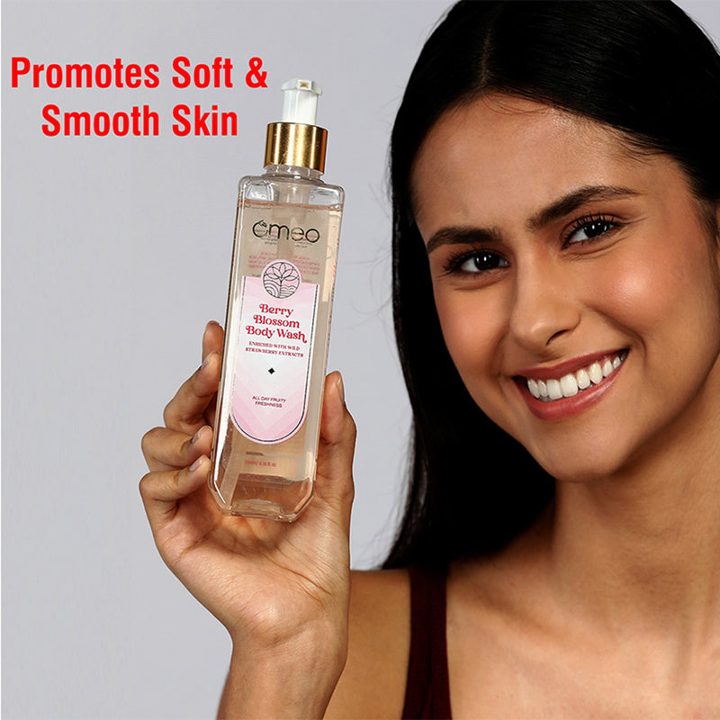 Omeo Berry Blossom (Strawberry) Body Wash (200ml)