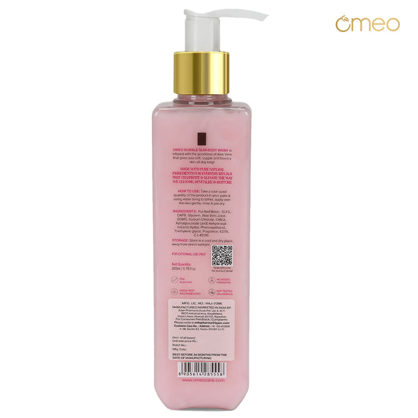 Omeo Bubble Gum Body Wash 200ml