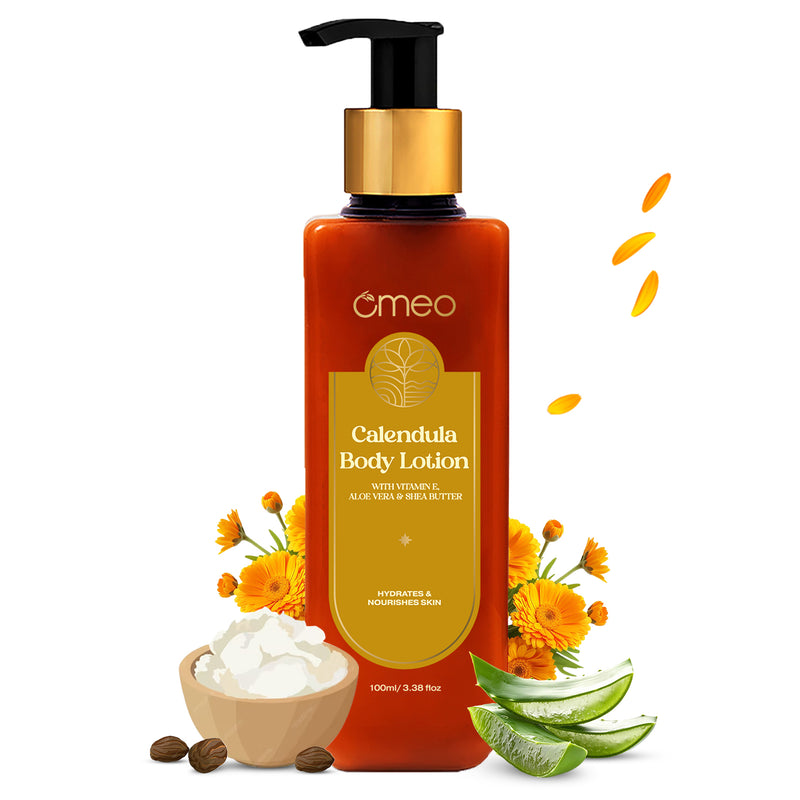 Omeo Calendula Body Lotion With Shea Butter, Hydrating (100ml)