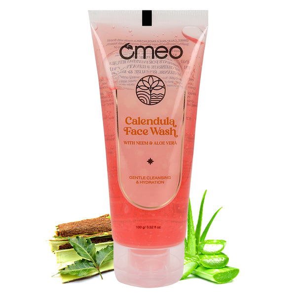 Omeo Calendula Face Wash with Neem & Aloe Vera (100g)