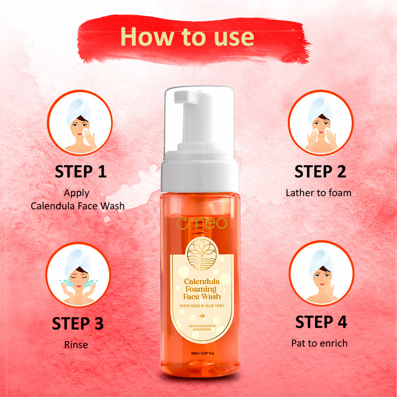 Omeo Calendula Foaming Face Wash (150ml)