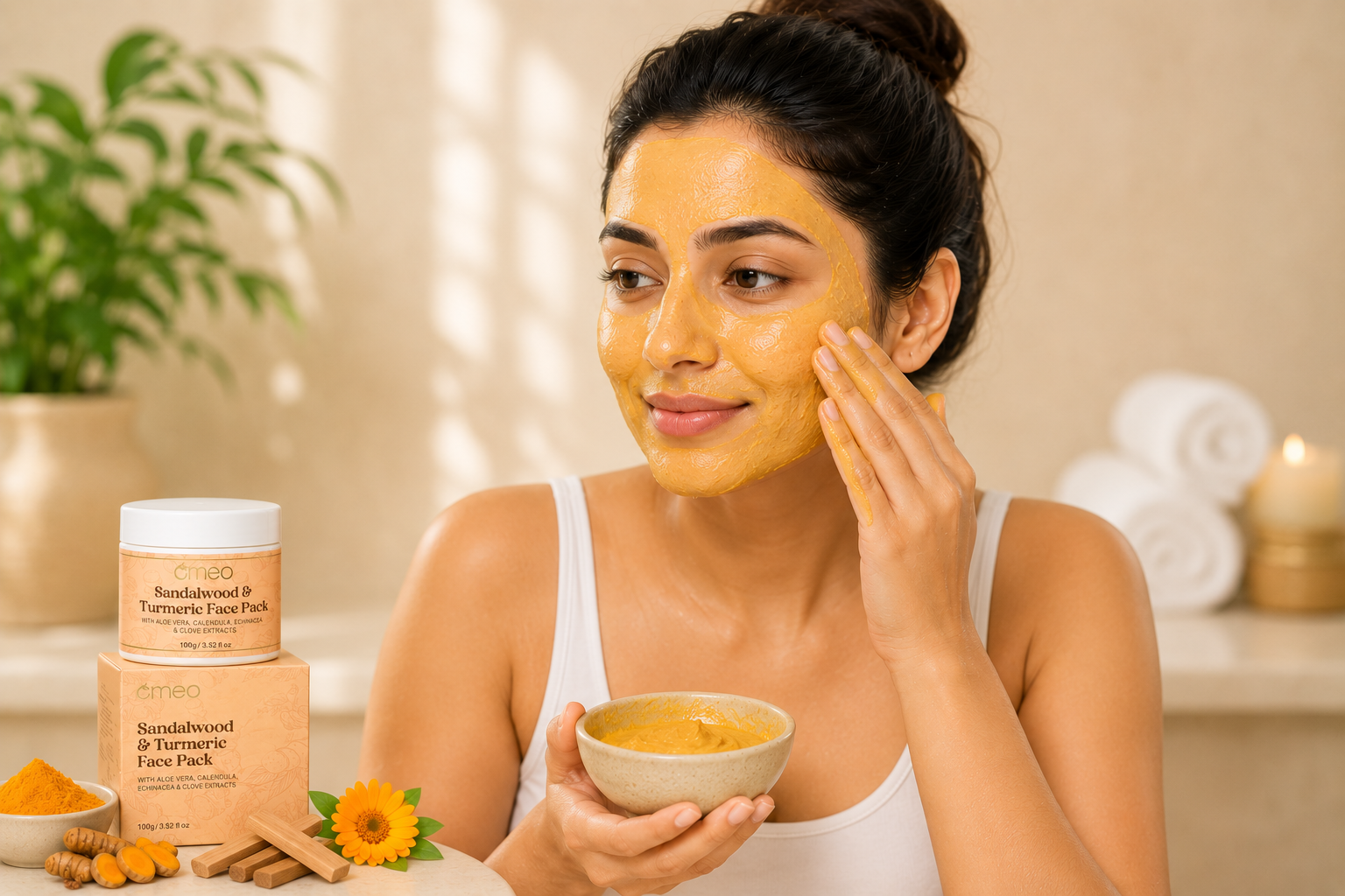 Apply Face Pack