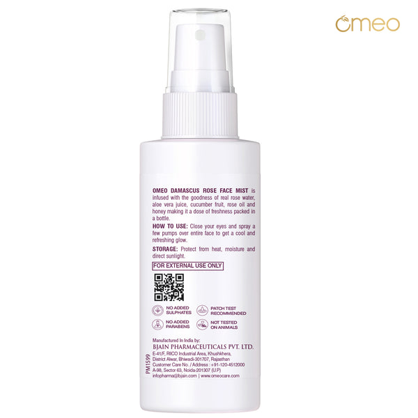 Omeo Damascus Rose Face Mist 50ml