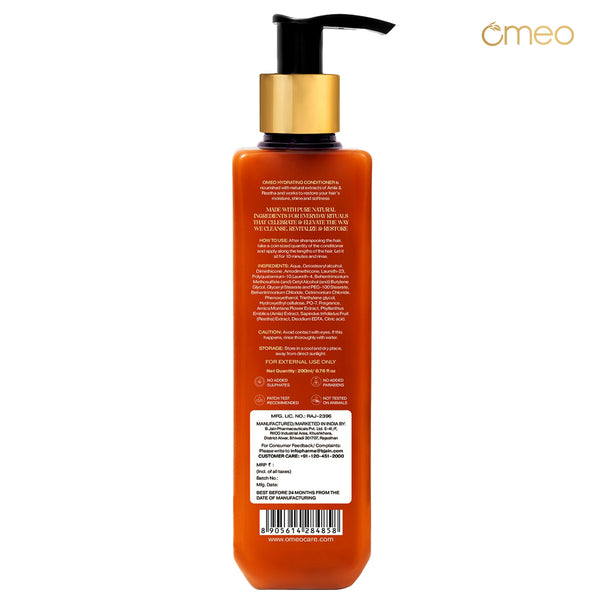 Omeo Hydrating Hair Conditioner with Amla & Reetha (200ml)