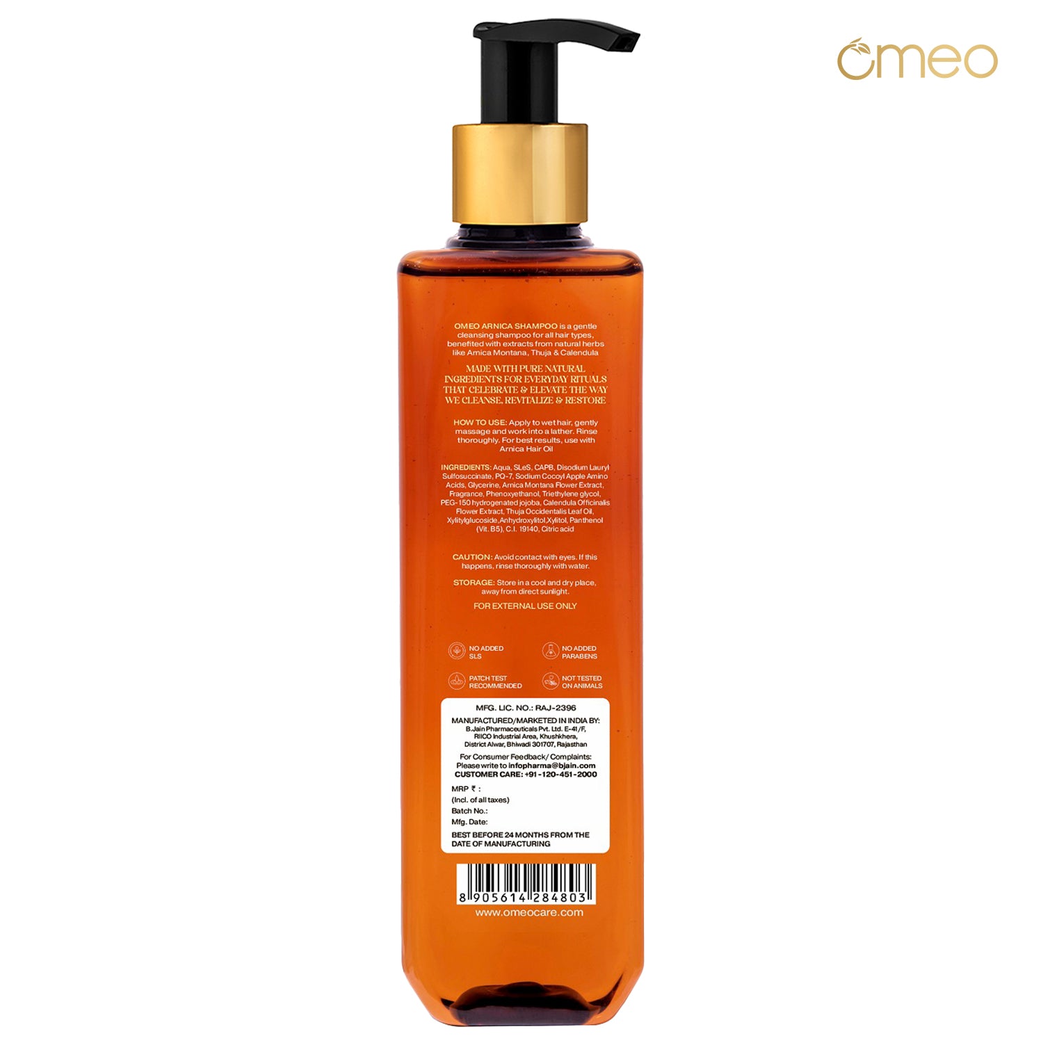 Omeo Arnica Montana Herbal Shampoo (200ml) back