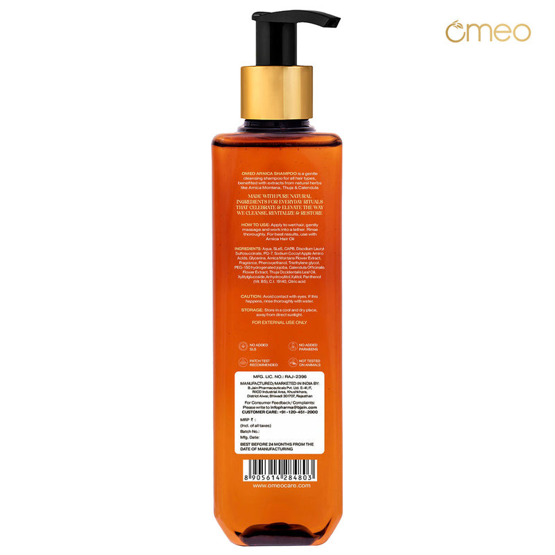 Omeo Arnica Montana Herbal Shampoo (200ml) back