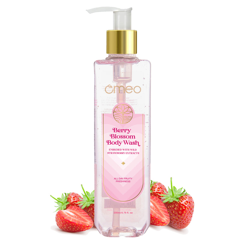 Omeo Berry Blossom (Strawberry) Body Wash (200ml)