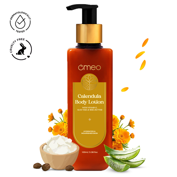 Omeo Calendula Body Lotion With Shea Butter, Hydrating (100ml)