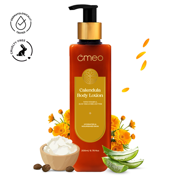 Omeo Calendula Body Lotion With Shea Butter, Hydrating (200ml)