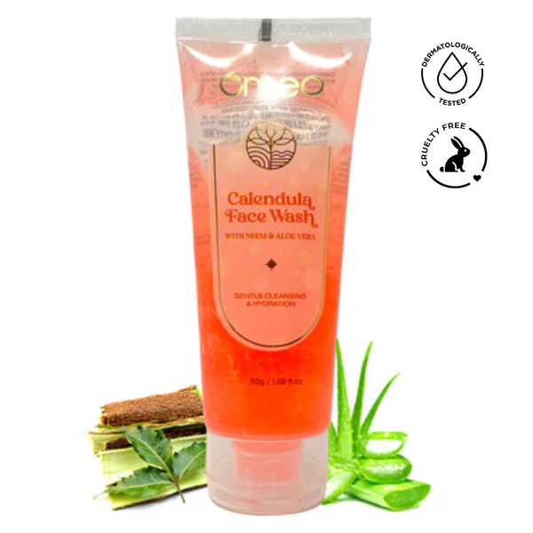 Omeo Calendula Face Wash with Neem & Aloe Vera (50g)
