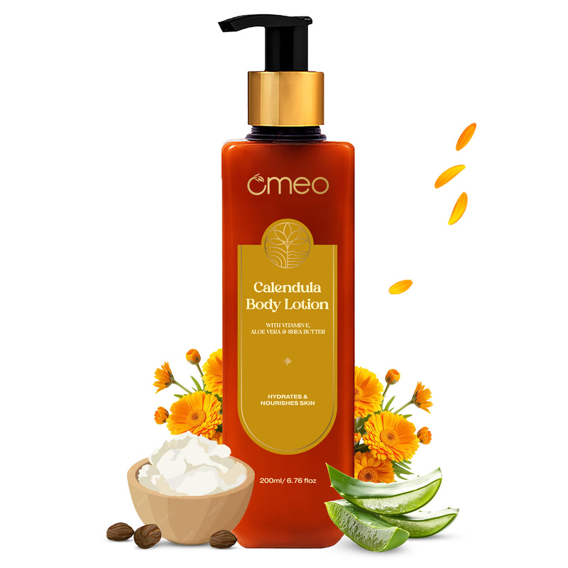 Omeo Calendula Body Lotion With Shea Butter, Hydrating (200ml)