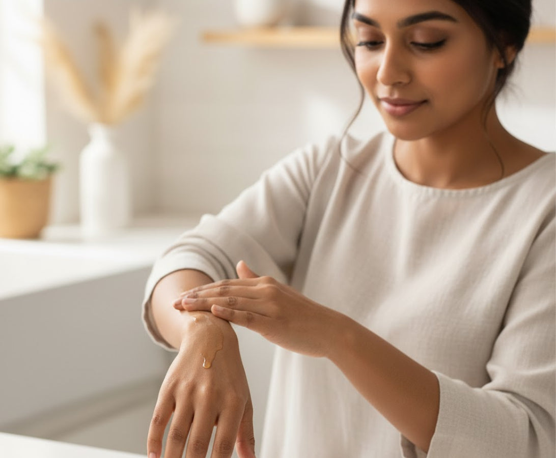 Massage on arms, legs, body