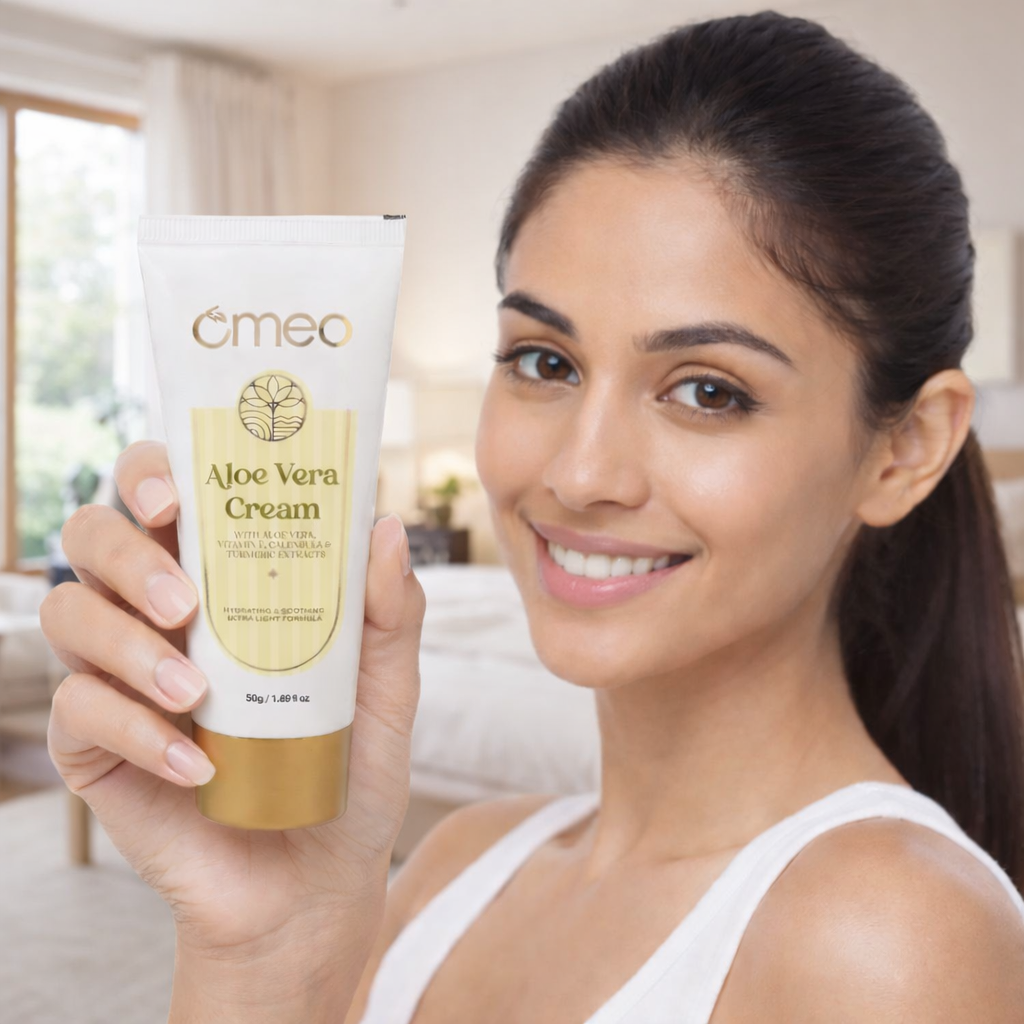 Take a small amount of cream