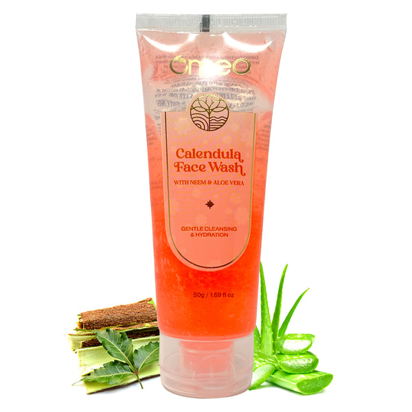 Omeo Calendula Face Wash with Neem & Aloe Vera (50g)