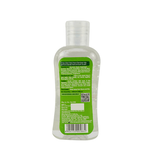 Omeo Aloe Vera Hand Sanitizer 100ML back