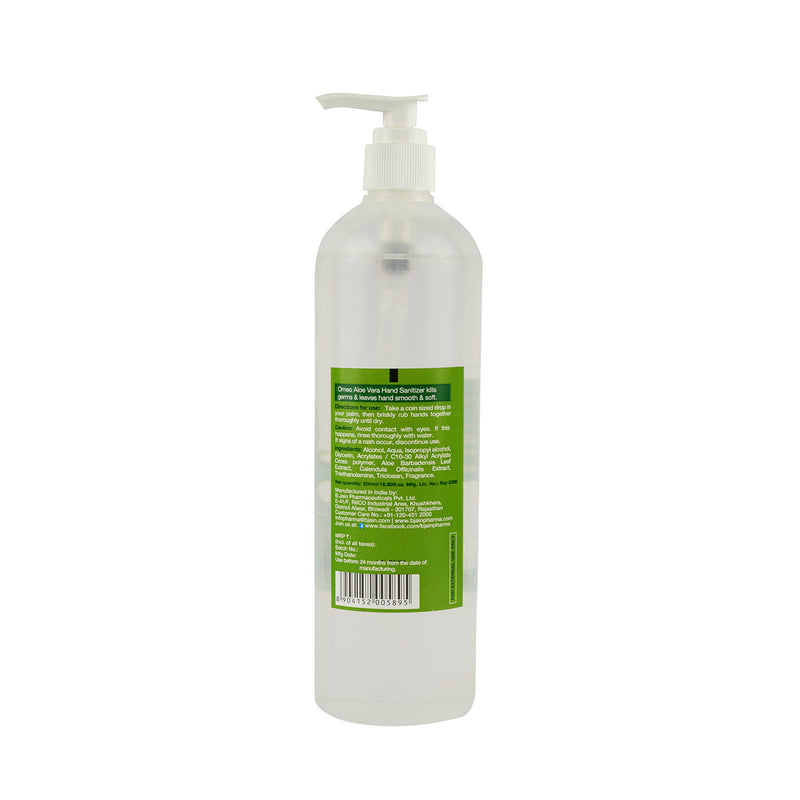 Omeo Aloe Vera Hand Sanitizer 500ML back